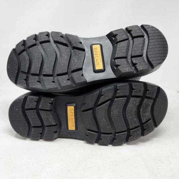 Men\'s 13 Sperry Ice Bay tall black insulated winter snow duck boots